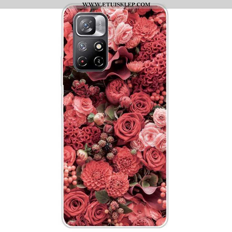 Etui do Poco M4 Pro 5G Intensywne Kwiaty